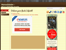 Tablet Screenshot of manualidadesde.com